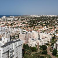 Ashkelon view from tower in the city, Ашкелон