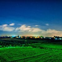Field at night, Кфар Саба