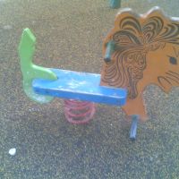 condoms and broken glass in one of Raananas playgrounds, Раанана