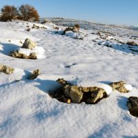 Snowy Samaritan hills near Ariel, Ариэль