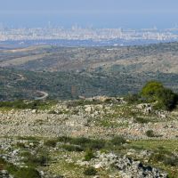 Ramat Gan and Tel Aviv from a top of Ariel, Ариэль