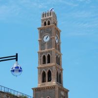 Clocktower of Khan al-Umdan in the old city of Acre  -  מגדל השעון של חאן אל-עומדאן בעכו העתיקה, Акко