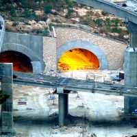 The Carmel Tunnel portals near Derech Rupin, Haifa, Хайфа