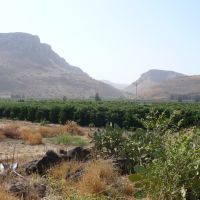 Mt. Arbel from shore of Galilee, Мигдаль аЭмек