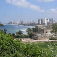 Old Jaffa: a view to the shoreline of Tel-Aviv, Бат-Ям