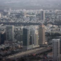 Tel Aviv Central from above, Гиватаим