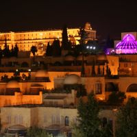 Jerusalem at night - 7 - King David hotel & Mishkenot Shaananim, Иерусалим