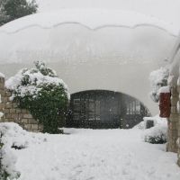 Синагога в снегу., Иерусалим