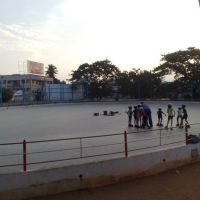 Skatepark ring for skating in premises of Raja tank, Какинада