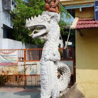 Sri Hanuman on Dragon at Sri Venkateswara Swamy Kalyana Mandapam at Bachupet in Machilipatnam, Мачилипатнам