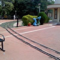 Narrow guage line at a railway toy museum, Нагпур