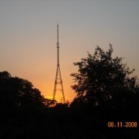 Tower on the background of Sunset., Сатара