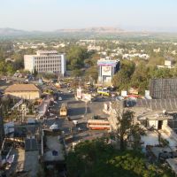 View of Satara City (India) from Maharaja Residency Hotel-2009, Сатара