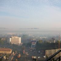 VIEW OF SATARA CITY - INDIA - Foggy Morning -2009, Сатара