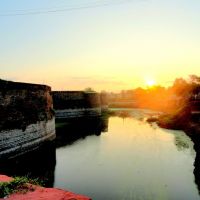 Sunrise and Beauti of Moad of Bharatpur Fort, Bharatpur, Бхаратпур