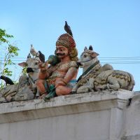Sculpture (with birds) at the Meenakshi Temple, Madurai, Мадурай