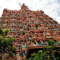 Sky High Entrace of Minakshi Temple, Madurai, Мадурай
