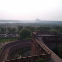 Taj Mahal View from LalKilla, Агра