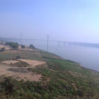 River Yamuna at Allahabad from train, Аллахабад