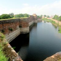 Lohagarh fort wall in North, Bharatpur,Raj., India, Будаун