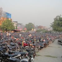 MOTORCYCLE STAND, At Gorakhpur Junction, Uttar Pradesh, India, Горакхпур