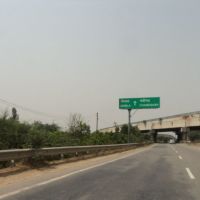 Underpass going towards Chandigarh. Go left on the flyover and you will reach Amritsar n from there, if possible, into Pakistan, Амбала