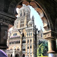 Mumbai Municipal corporation building,view from Victoria terminus, Бомбей