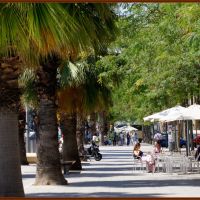 CAFE ON MARINA STREET - SUMMER TIME IN  BARCELONA  /Please click full size  and F11/, Барселона