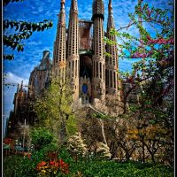 La Sagrada Familia Basilica by Antonio Gaudí. Barcelona., Барселона