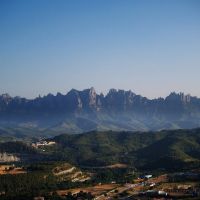 Muntanyes de Montserrat (vista des de Bufalvent, Manresa), Манреса
