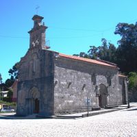 Iglesia de Santa María de Castrelos. (Romanico. Siglo XIV). Vigo. Galicia. España., Виго
