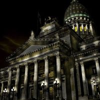 palacio del congreso nacional  (by night...), Азул