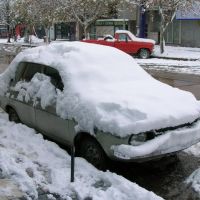 Auto cubierto de Nieve, Рио-Куарто