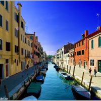 Venice, little canals view, Верона