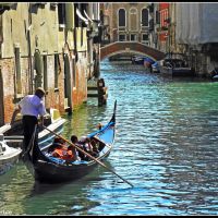 Venice, cruise on a gondola, Венеция