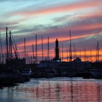 Genova - La Lanterna al tramonto  (To enlarge), Генуя