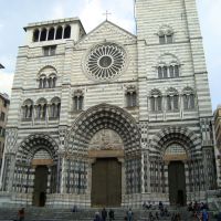 Frente completo de la Catedral de San Lorenzo -Genova, Генуя