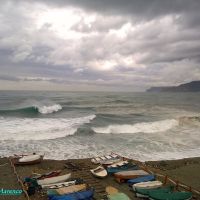 Savona, forte mareggiata vista dal Prolungamento a Mare (allerta meteo del 08 Novembre 2011), Савона