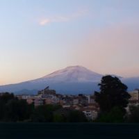 Going home. Etna from cars window, Катания