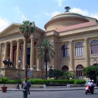 ITALIA Sicilia, Plaza de Verdi Teatro Massimo Palermo, Палермо