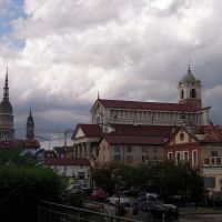 Vista di Novara con Cupola e Duomo, Новара