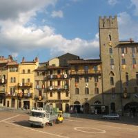 Piazza Grande de Arezzo, Italia, Ареццо