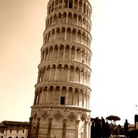 Pisa tower in Italy, Пиза