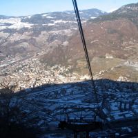 Vista dalla funivia Bolzano/Colle - Bozen/Kohlern, Больцано