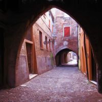 I colori antichi di via delle Volte - The ancient colors of  Via delle Volte, Феррара