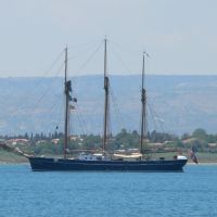 Old Danish ship in Syracuse harbour, Сиракуза