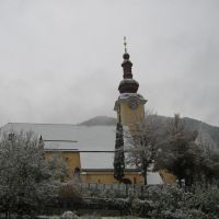 Tarvisio, Kirche im Schnee, Тарвизио