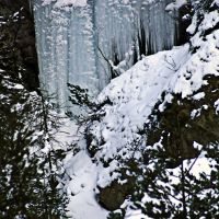 Fagyos vízesés, frozen waterfall, Тарвизио