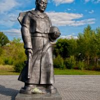 monument kazakhstan warrior WWII, Усть-Каменогорск