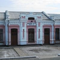 Поезд Хабаровск-Москва.Июль 2010.Станция Мангут, Новотроицкое